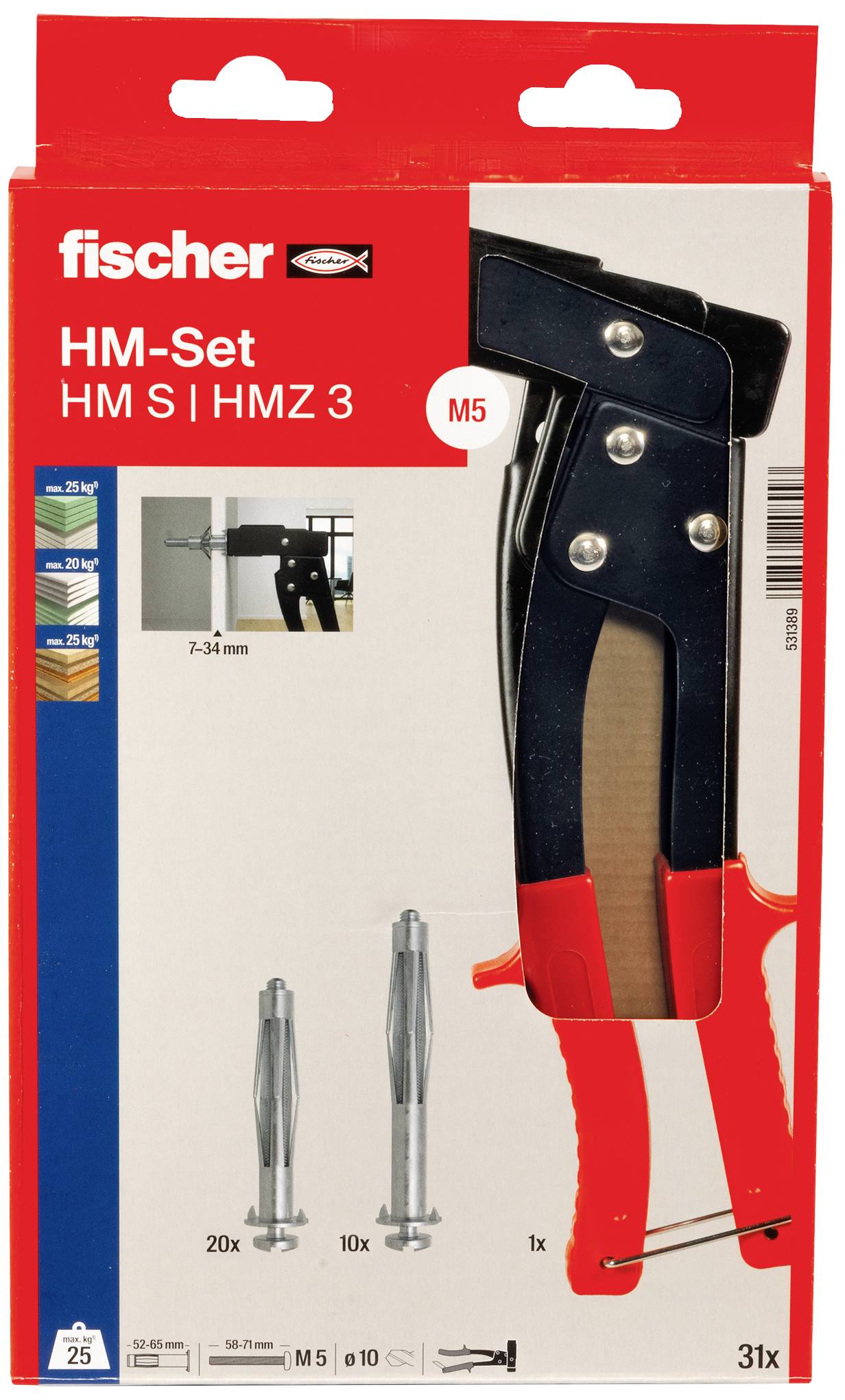 Fischer 531389 Montage-Set 1St.