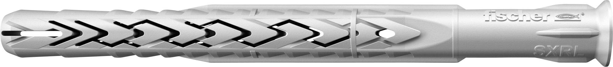 Silber Fischer Skibindungsstreifen mit fetten schwarzen Richtungspfeilen und einem Logo auf der rechten Seite auf metallischem Hintergrund