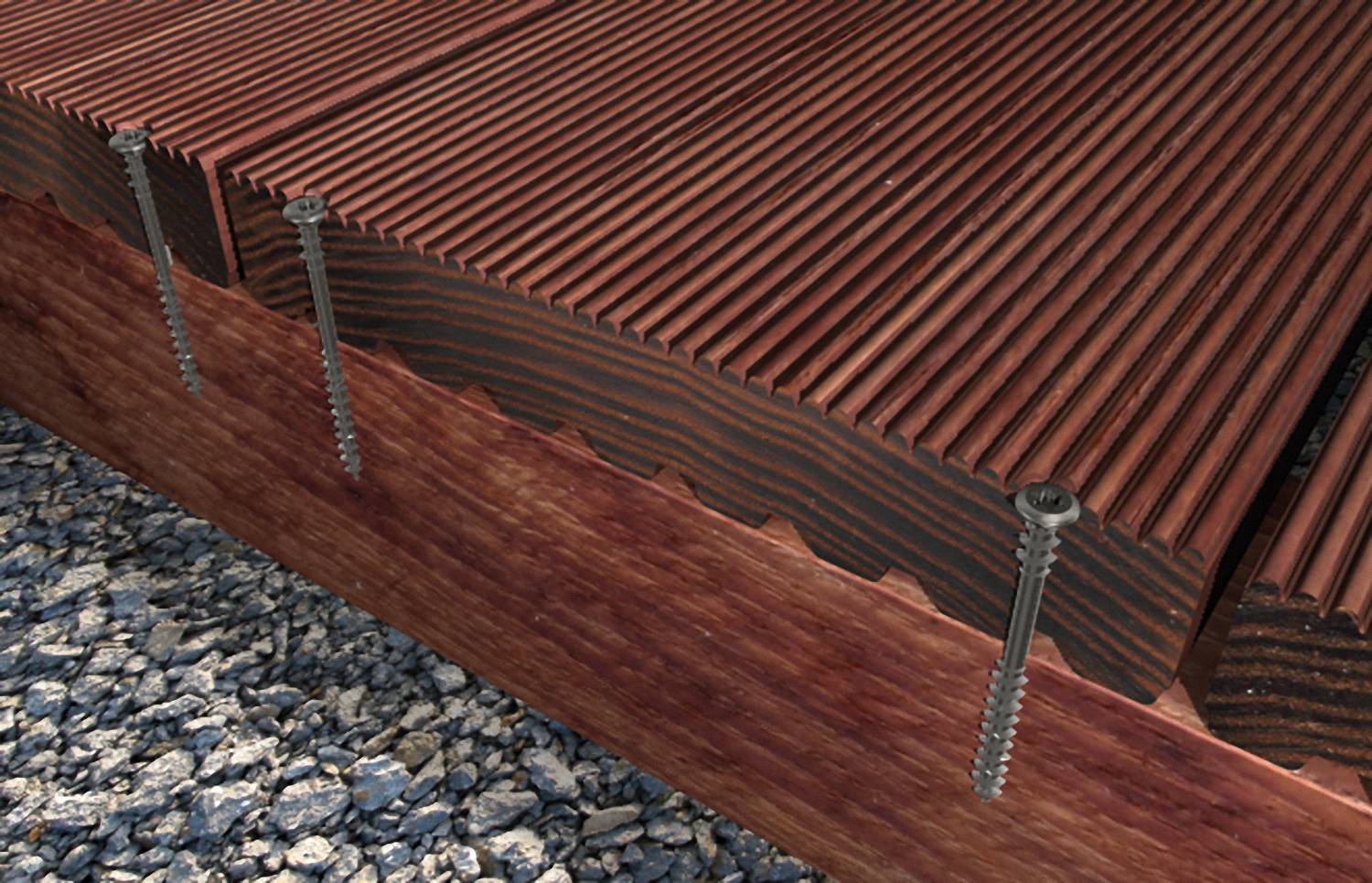 Fischer 660615 Terrassenschrauben 5.5mm 50mm Sechsrund Edelstahl 200St.