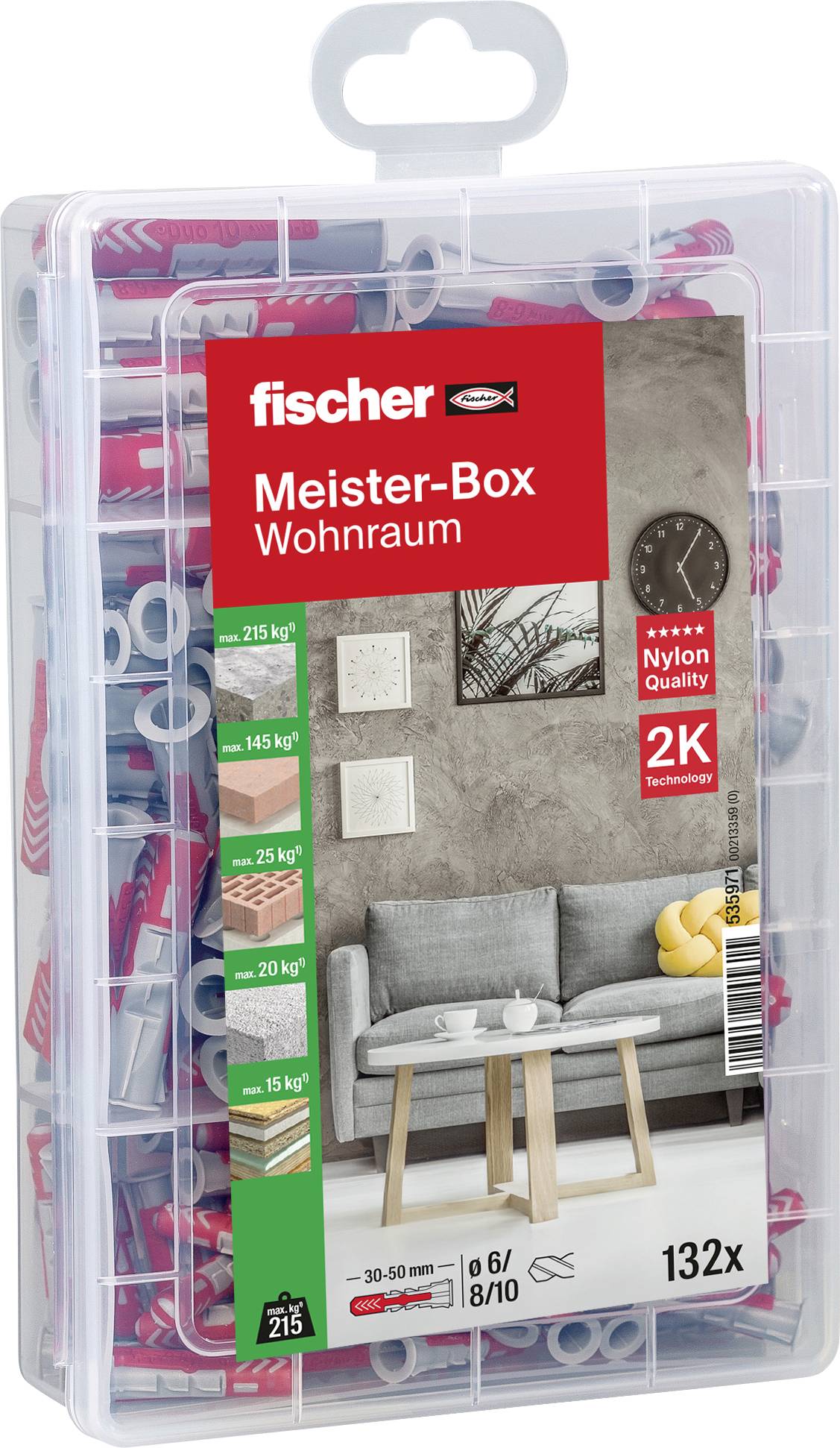 Fischer 535971 DUOPOWER Dübel-Sortimentsbox 1St.