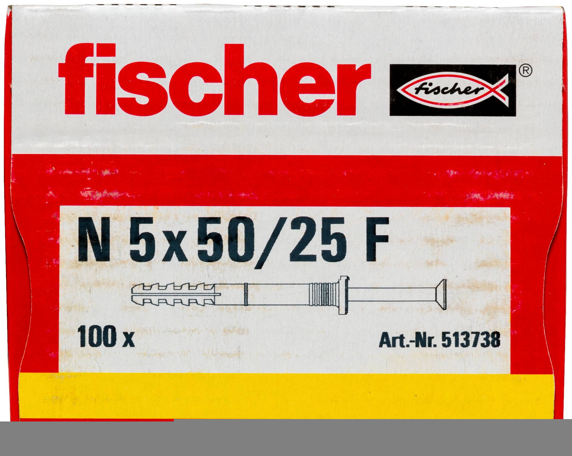 Fischer 513738 Nageldübel 50mm 5mm 100St.