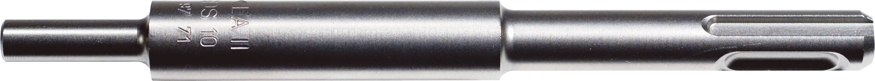 Ein zylindrisches Metallwerkzeug oder Bohrfutteradapter mit einem Sechskantschaft an einem Ende und einem geschlitzten Ende am anderen Ende.