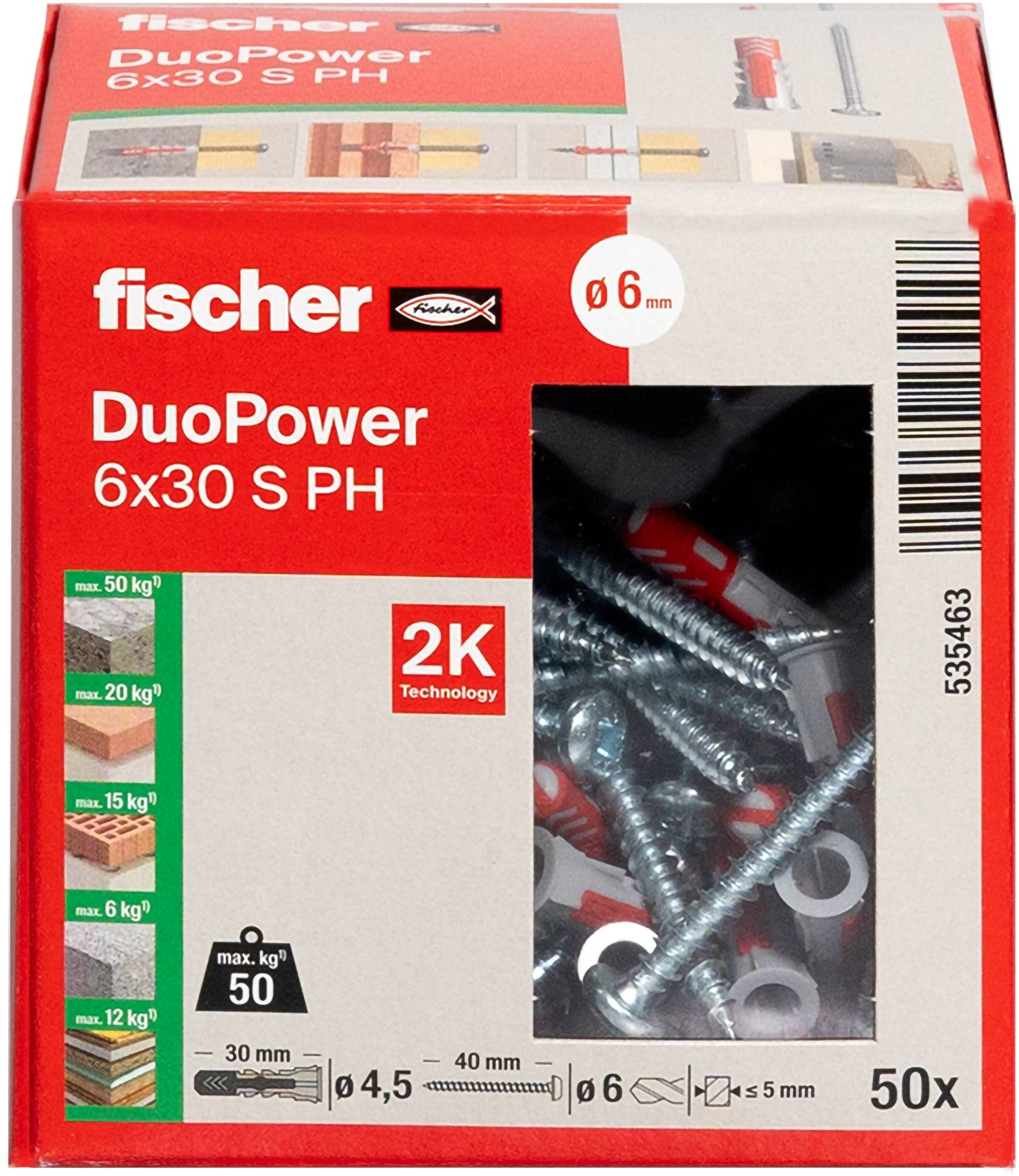 „Fischer DuoPower 6x30 S PH