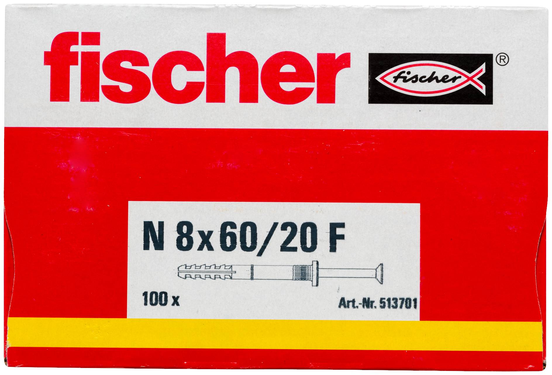 Fischer 513701 Nageldübel 60mm 8mm 100St.