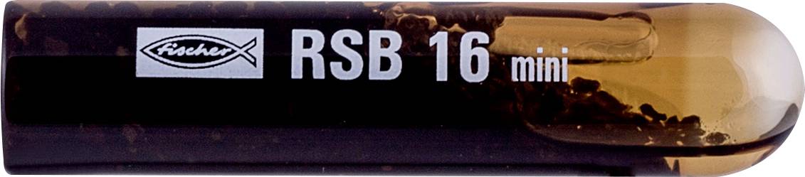 Schwarz-weiße Fischer RSB 16 mini Skibindungskomponente, beschriftet mit 