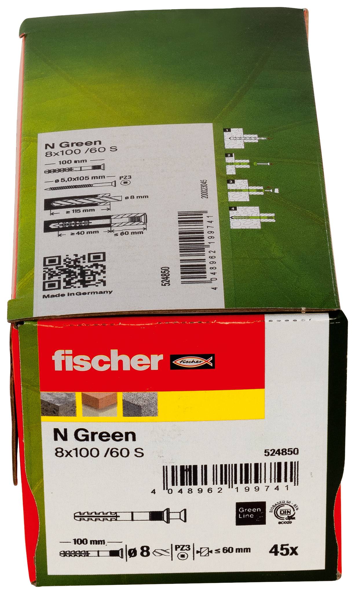 Fischer 524850 Nageldübel 100 mm 8 mm 45 St.