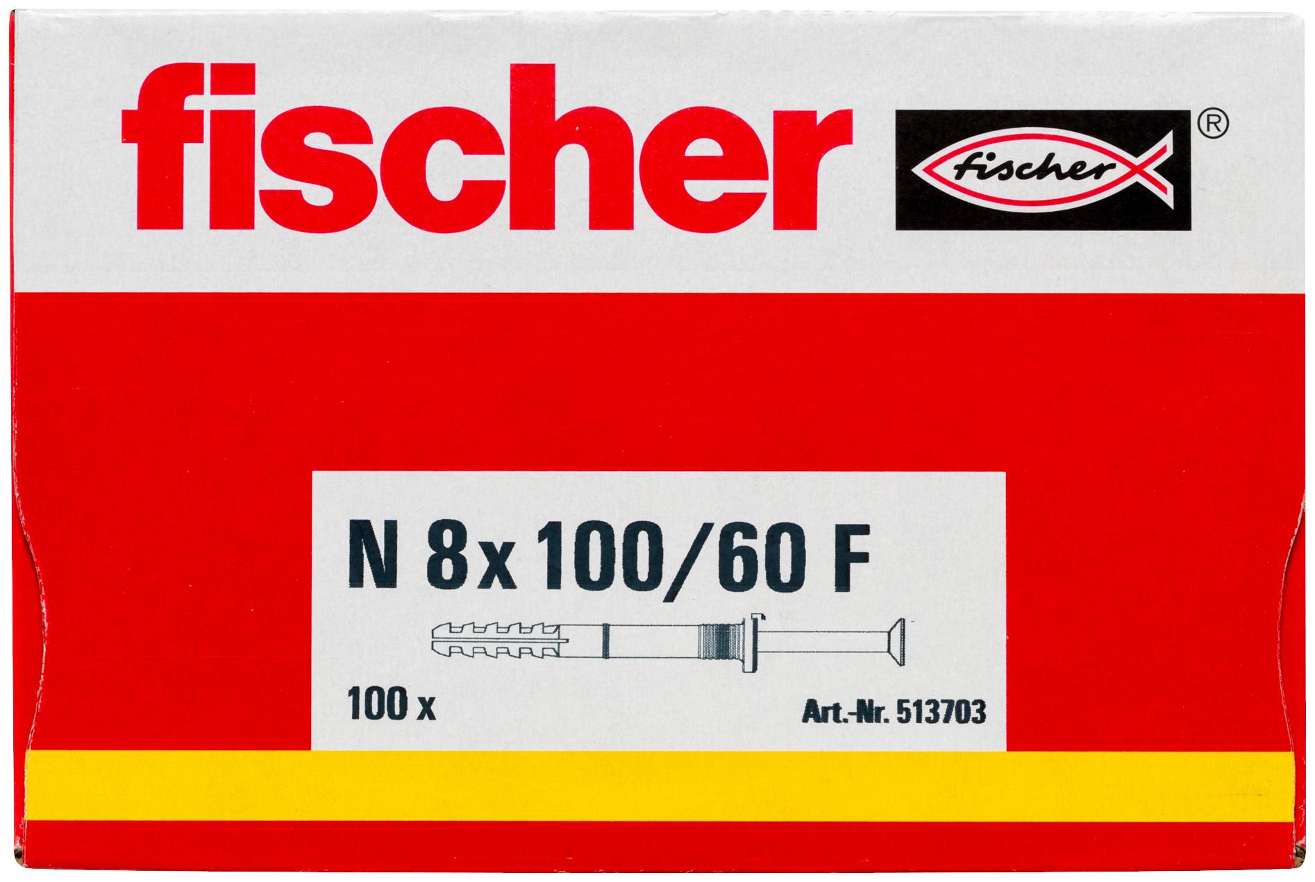 Fischer 513703 Nageldübel 100mm 8mm 100St.