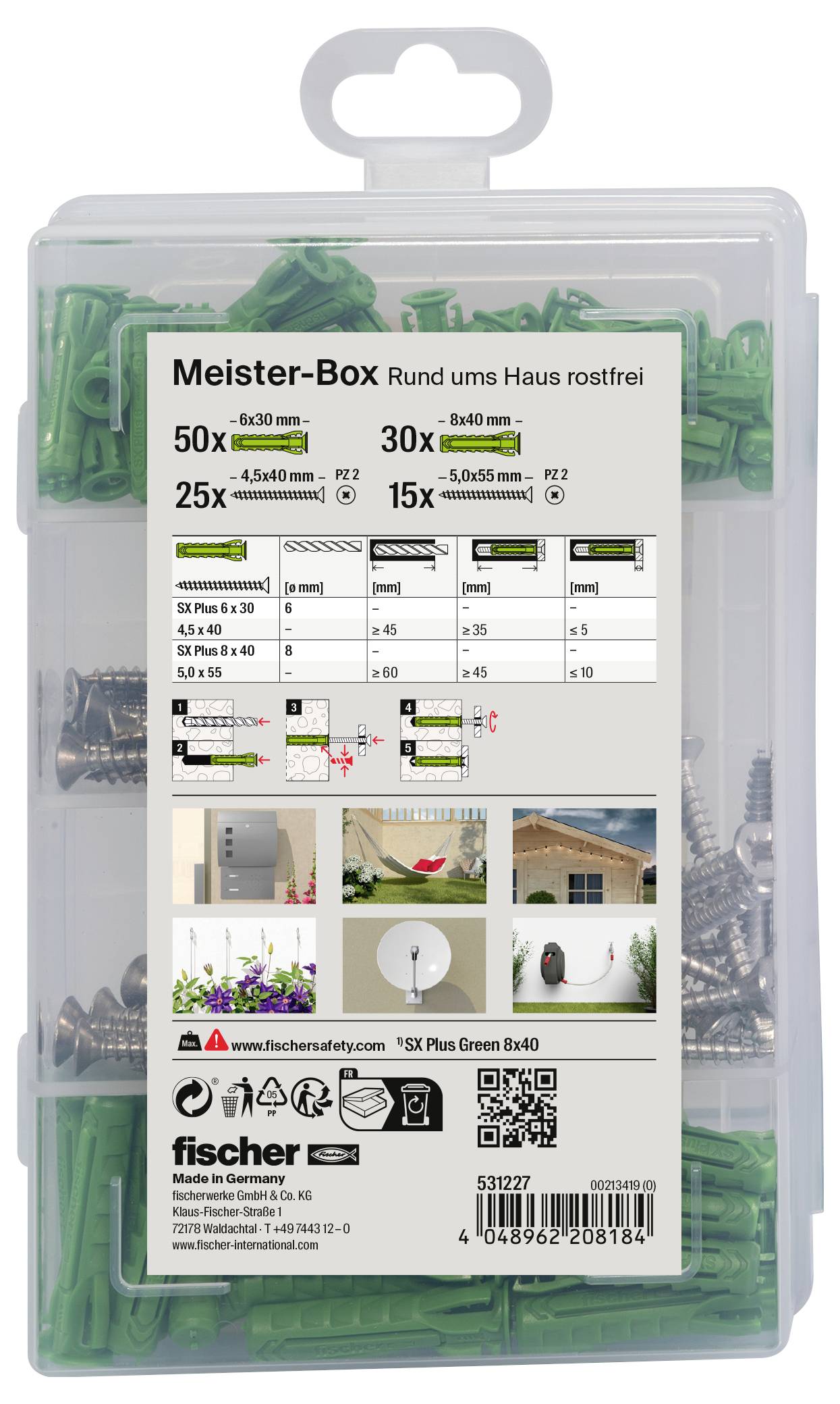 Fischer 531227 Dübel-Sortimentsbox 1St.