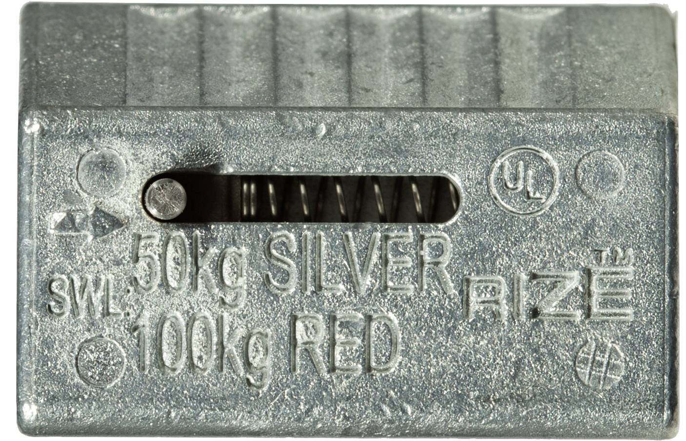 Metallisches Gewichtsblock mit Kennzeichnung 