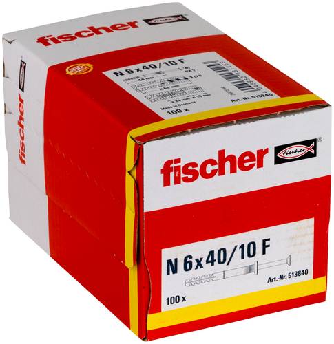 Fischer 513840 Nageldübel 40 mm 6 mm 100 St.