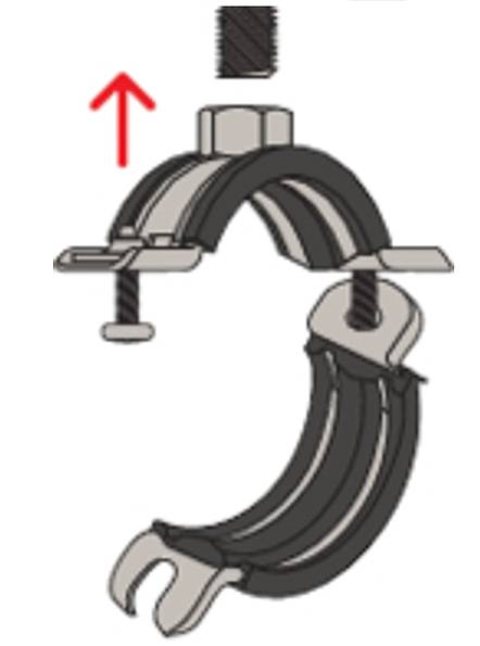 Fischer 539449 Rohrschelle FRS-L Universal 38-45 Rohrschelle 25St.