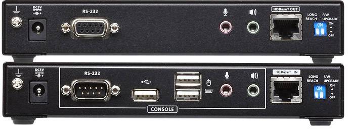 ATEN CE624-AT-G DVI, USB, RS232, Audio-Line-out, Mikrofon-Buchse Extender (Verlängerung) über Netzwerkkabel RJ45 150m