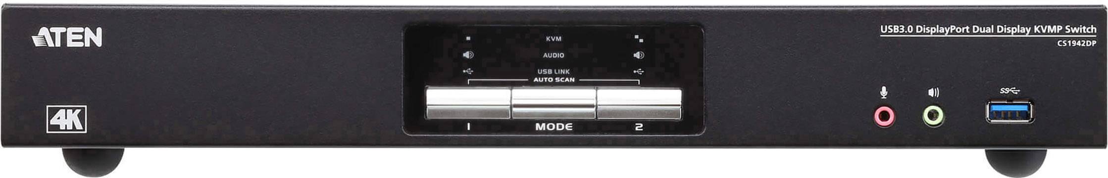 ATEN CS1942DP-AT-G KVM-Umschalter DisplayPort® 4096 x 2160 Pixel