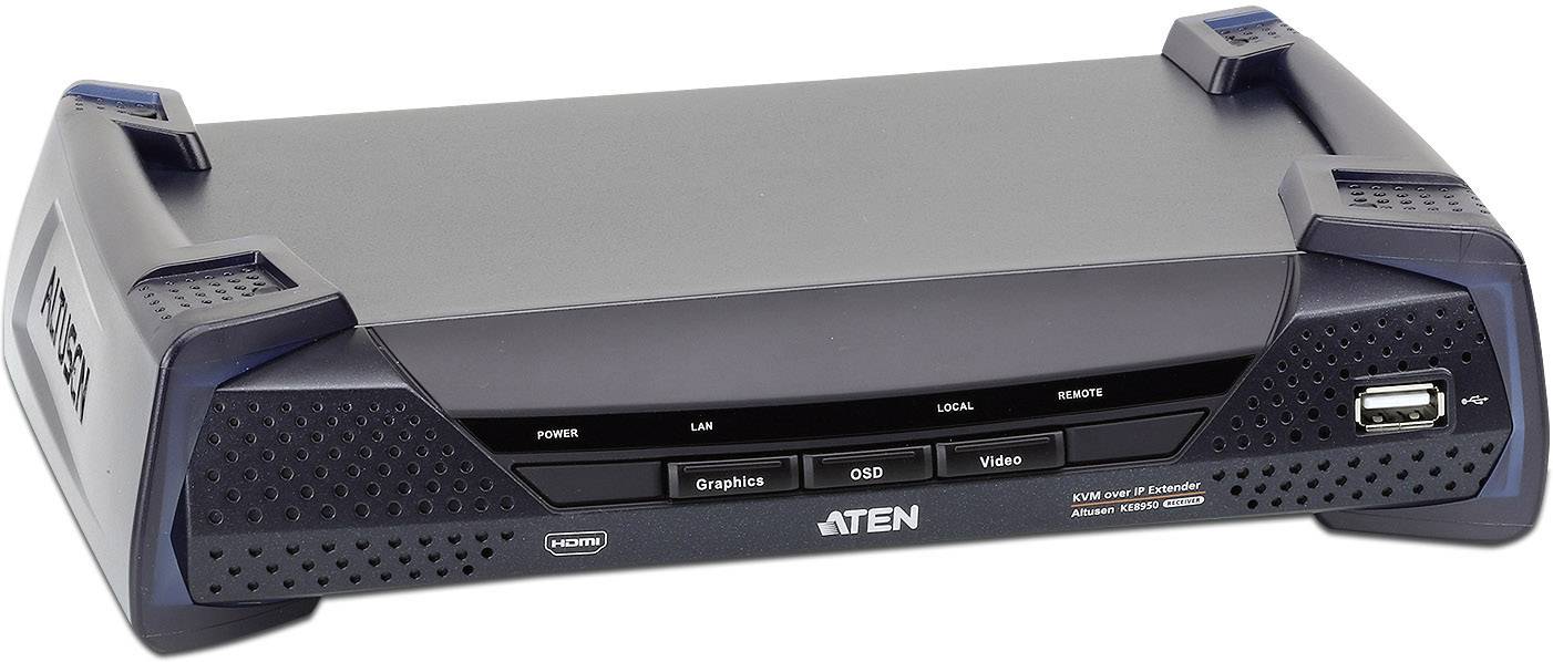 ATEN KE8950R-AX-G Extender (Verlängerung) über Netzwerkkabel RJ45, über Glasfaserkabel 10 km