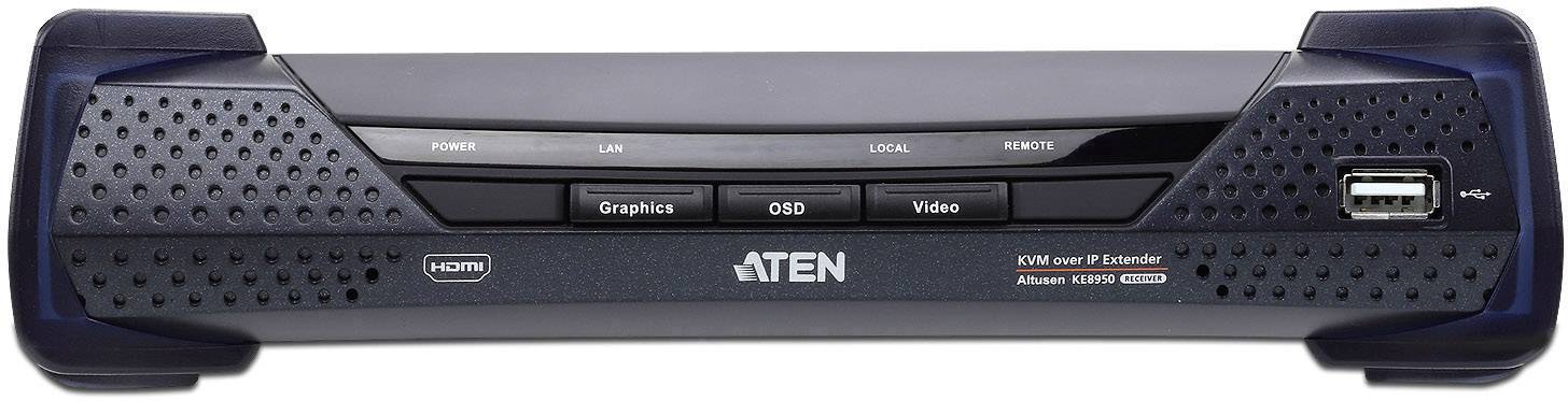 ATEN KE8950R-AX-G Extender (Verlängerung) über Netzwerkkabel RJ45, über Glasfaserkabel 10 km