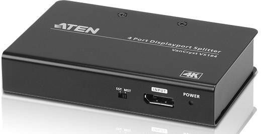 ATEN VS192-AT-G DisplayPort-Splitter 4096 x 2160 Pixel Schwarz