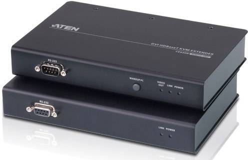 ATEN CE620-AT-G DVI, USB, RS232, Audio-Line-out, Mikrofon-Buchse Extender (Verlängerung) über Netzwerkkabel RJ45 100 m