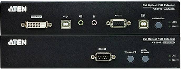 ATEN CE690-AT-G DVI, USB Extender (Verlängerung) über Glasfaserkabel 20 km