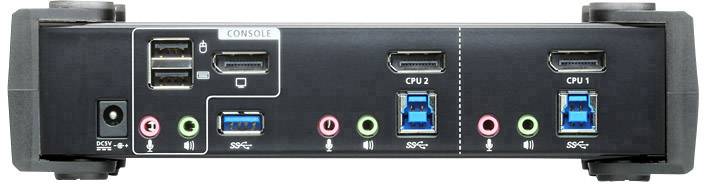 ATEN CS1922 2-Port USB 3.0 4K DisplayPort KVMP Switch, CS1922 mit Audio, USB, Desktop