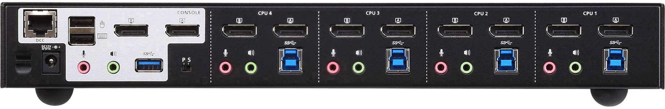 ATEN CS1944Dp-AT-G 4 Port KVM-Umschalter DisplayPort® USB 4096 x 2160 Pixel
