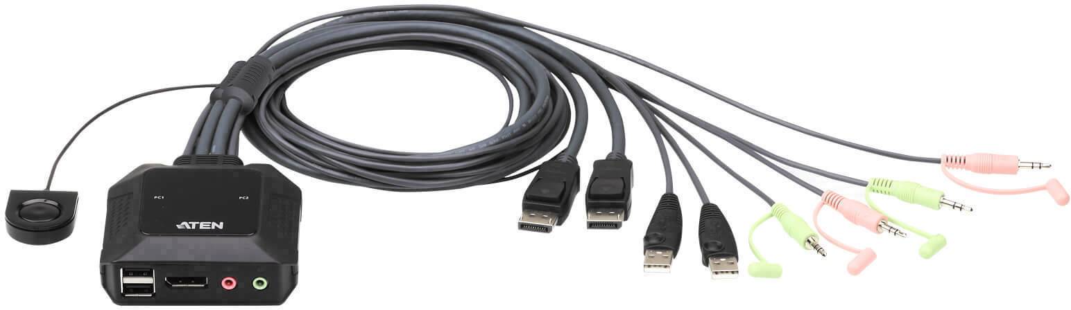 ATEN CS22DP-AT KVM-Umschalter DisplayPort® 4096 x 2160 Pixel