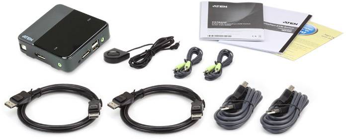 ATEN CS782DP 2-Port-USB-DisplayPort-KVM-Switch mit 4K-UHD-Unterst�tzung