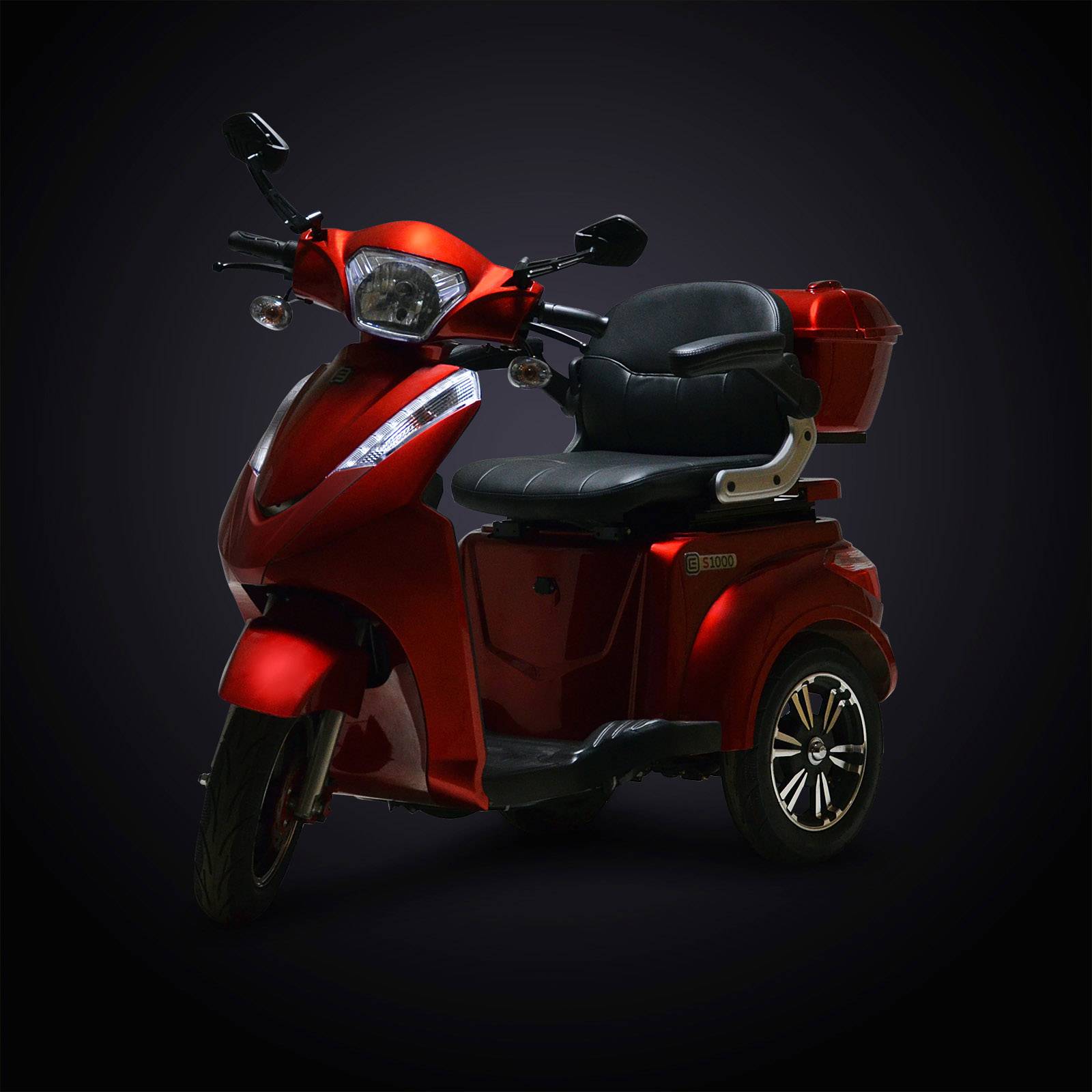 ECONELO E-Trike Rot Blei-Gel 60V 20Ah