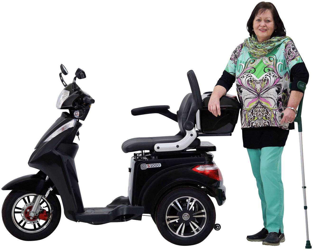 ECONELO E-Trike Schwarz Blei-Gel 60V 20Ah