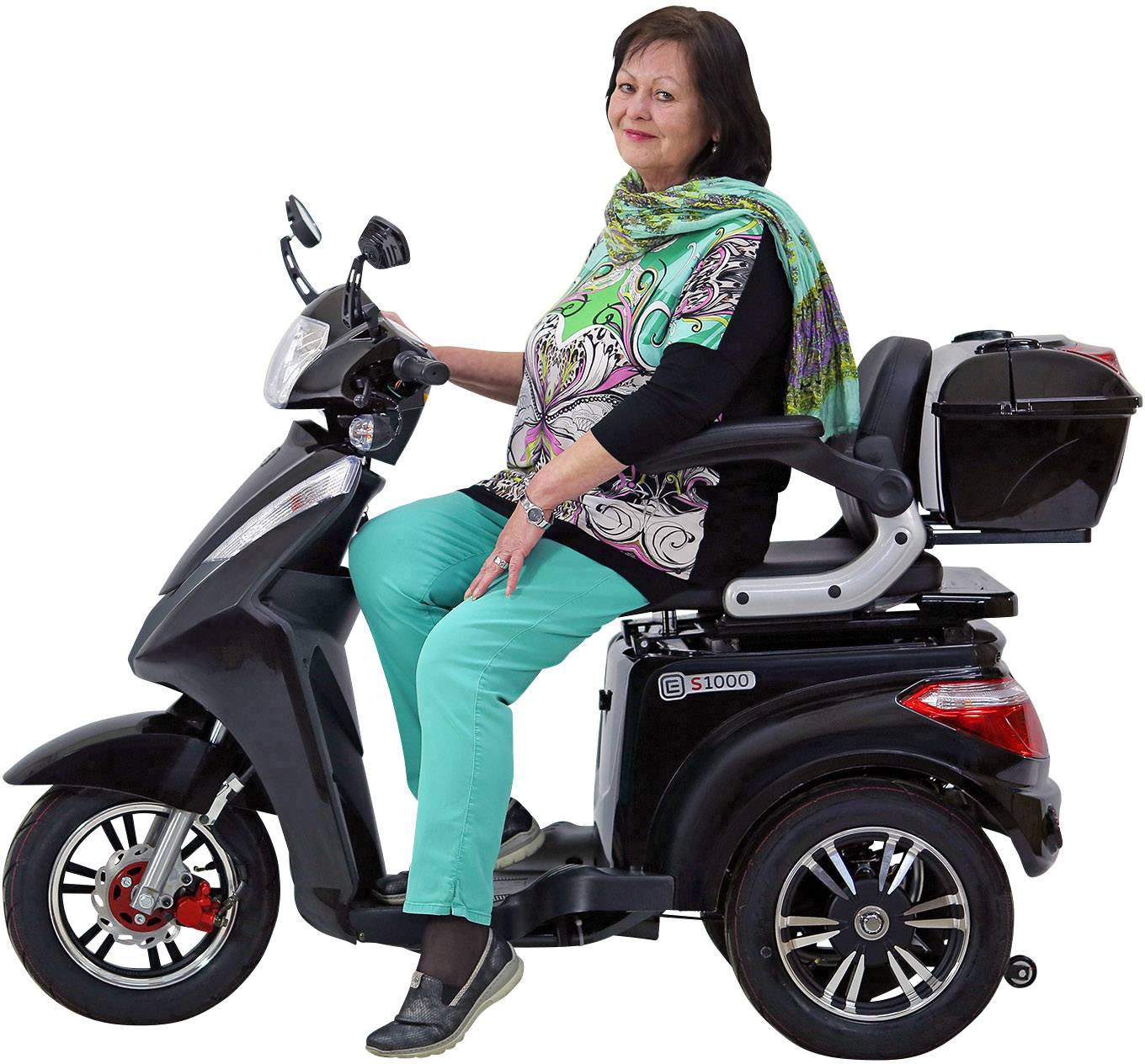 ECONELO E-Trike Schwarz Blei-Gel 60V 20Ah