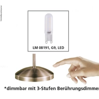 Paul Neuhaus PINO 4001-60 Nachttischlampe LED G9 3W Messing (matt) Paul Neuhaus PINO 4001-60 Nachttischlampe LED G9 3W Messing (matt)