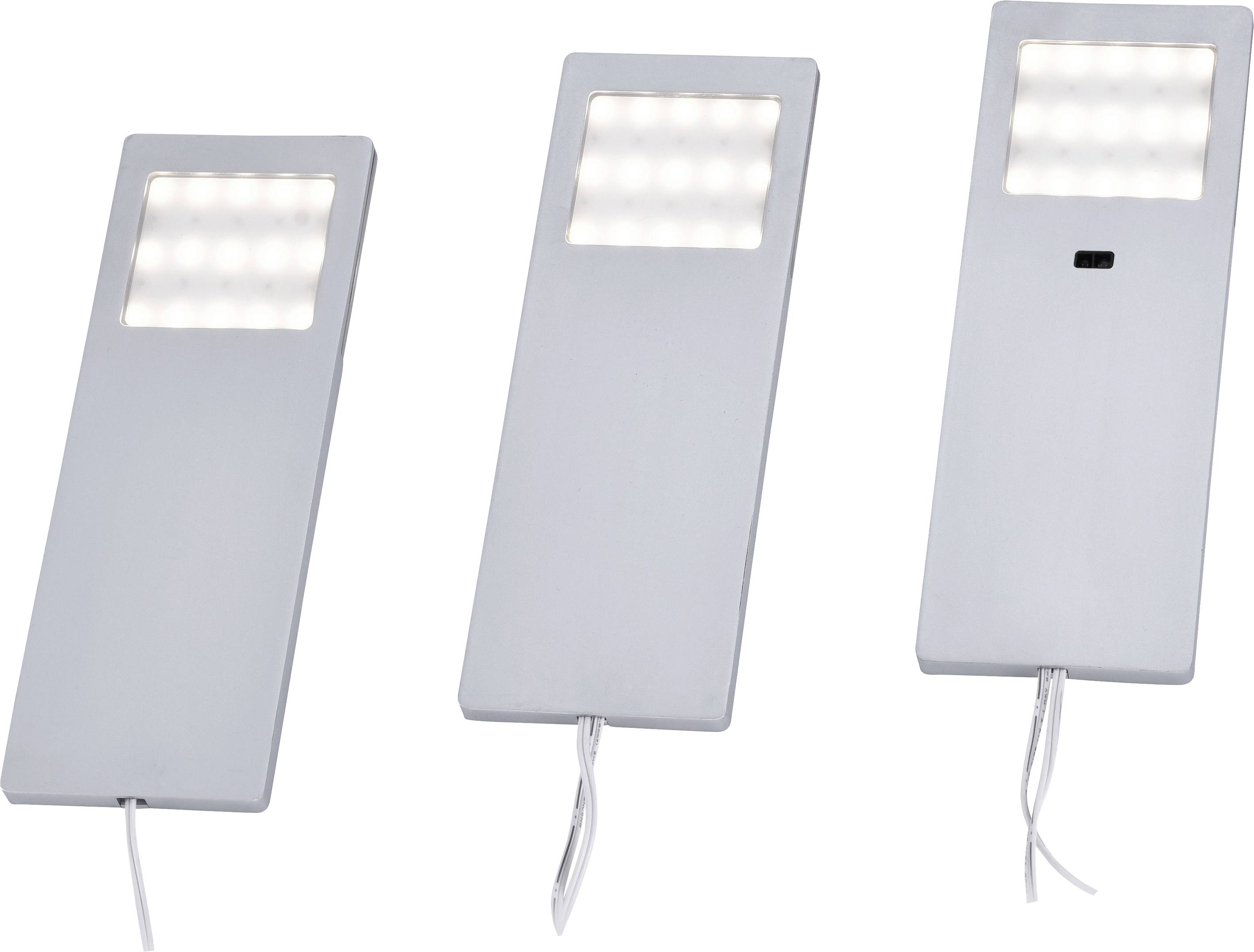 Paul Neuhaus HELENA LED-Unterbauleuchte 3er Set LED LED fest eingebaut 6W Warmweiß Aluminium