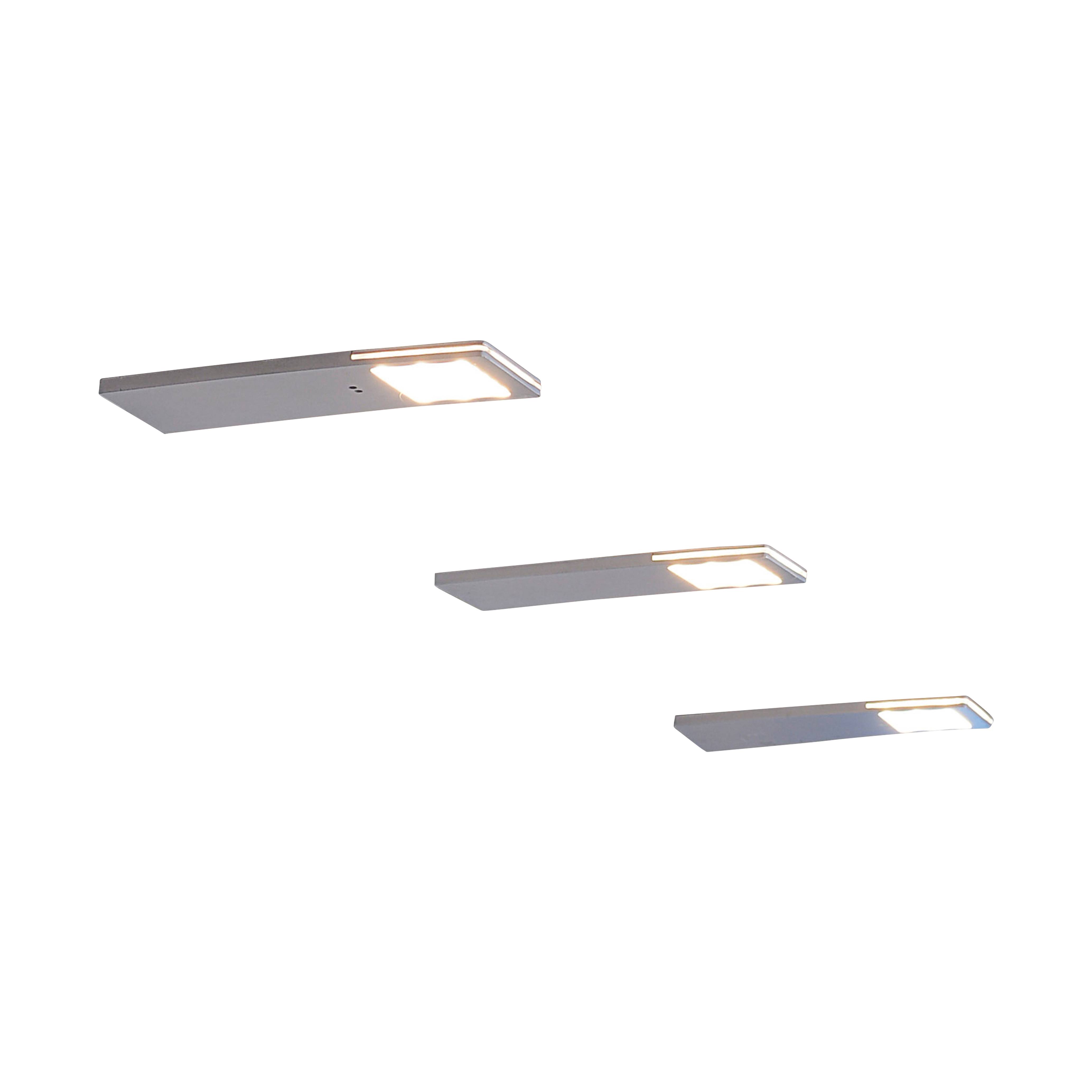 Paul Neuhaus HELENA LED-Unterbauleuchte 3er Set LED LED fest eingebaut 6W Warmweiß Aluminium