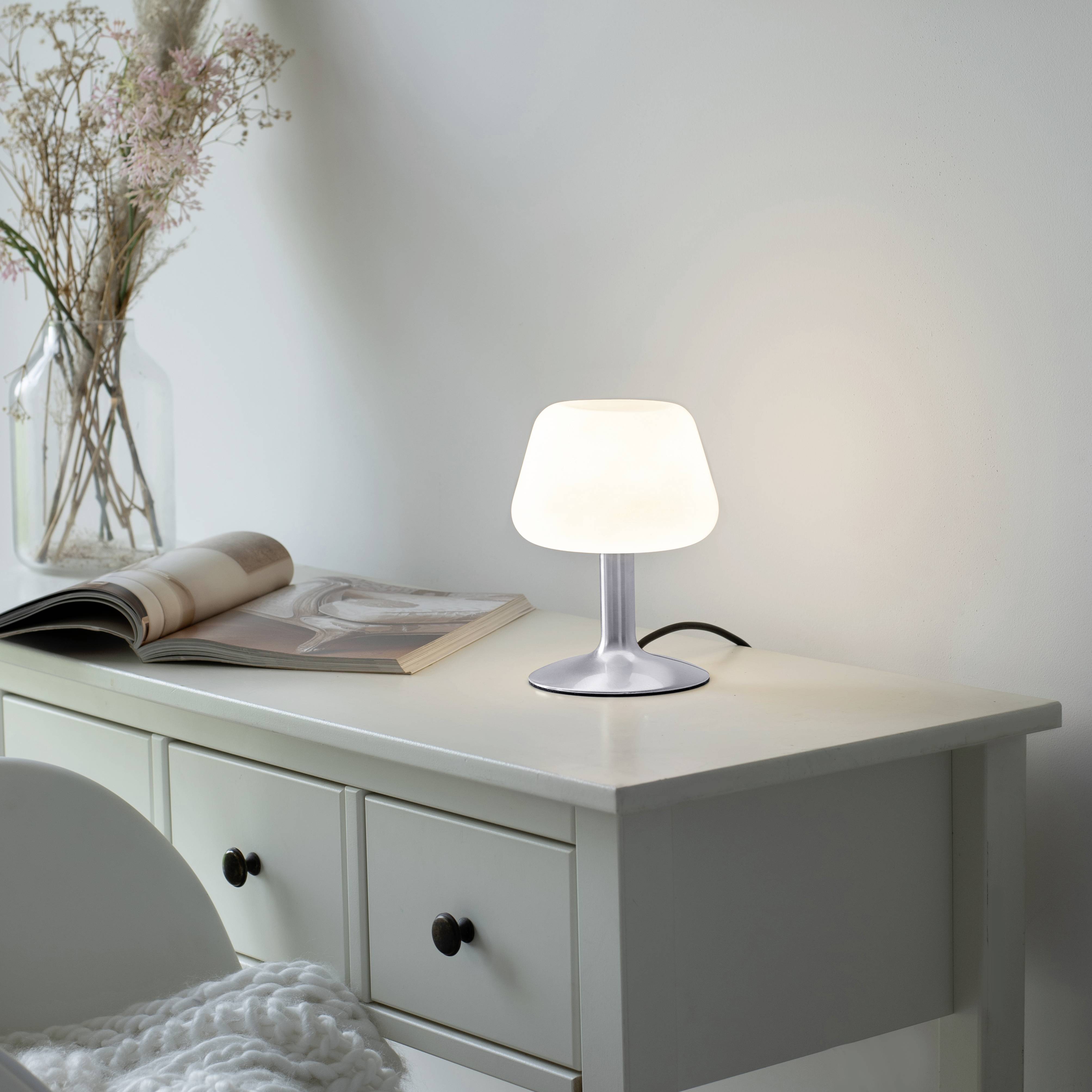 Paul Neuhaus TILL 4078-55 Nachttischlampe LED G9 3W Warmweiß Edelstahl (gebürstet)