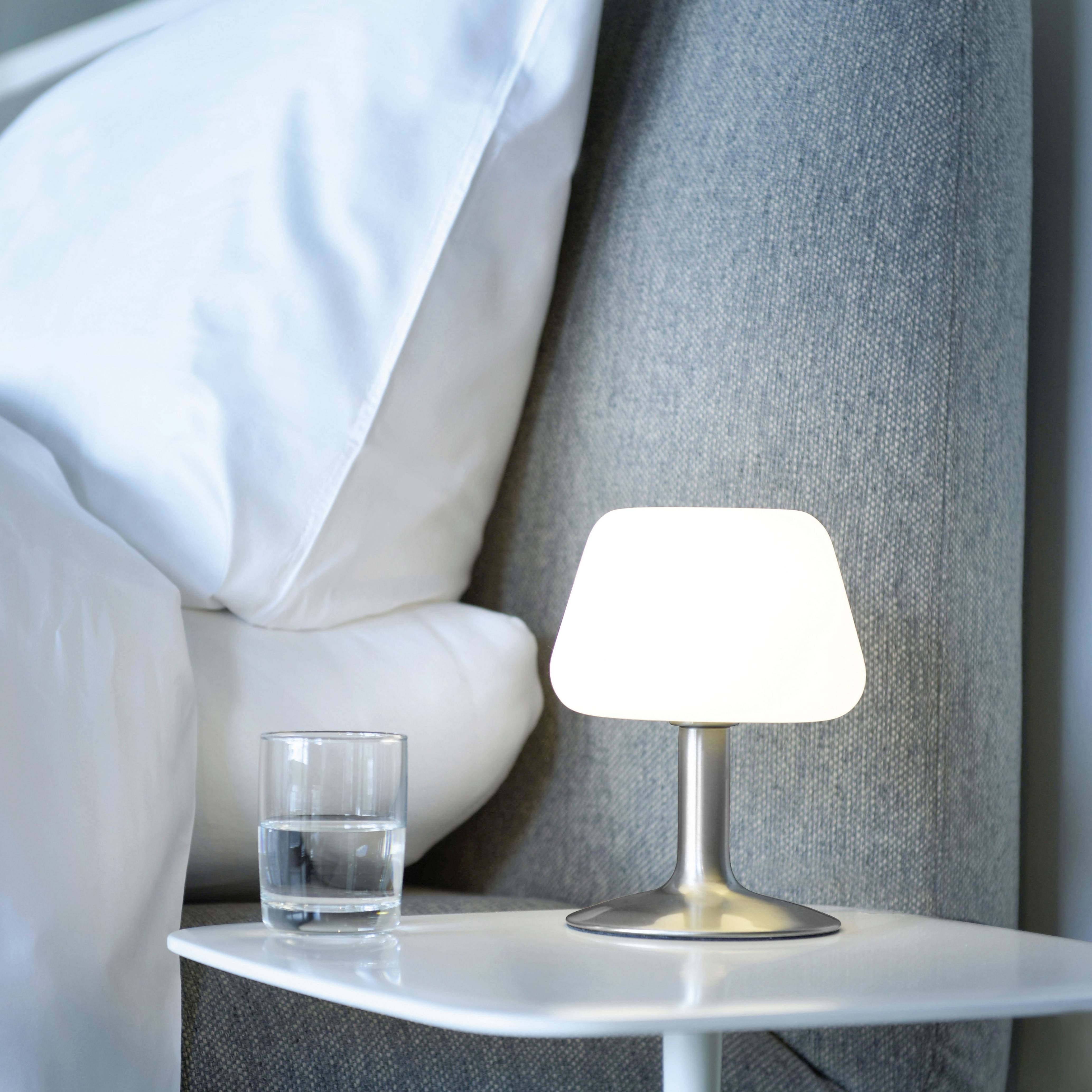 Paul Neuhaus TILL 4078-55 Nachttischlampe LED G9 3W Warmweiß Edelstahl (gebürstet)