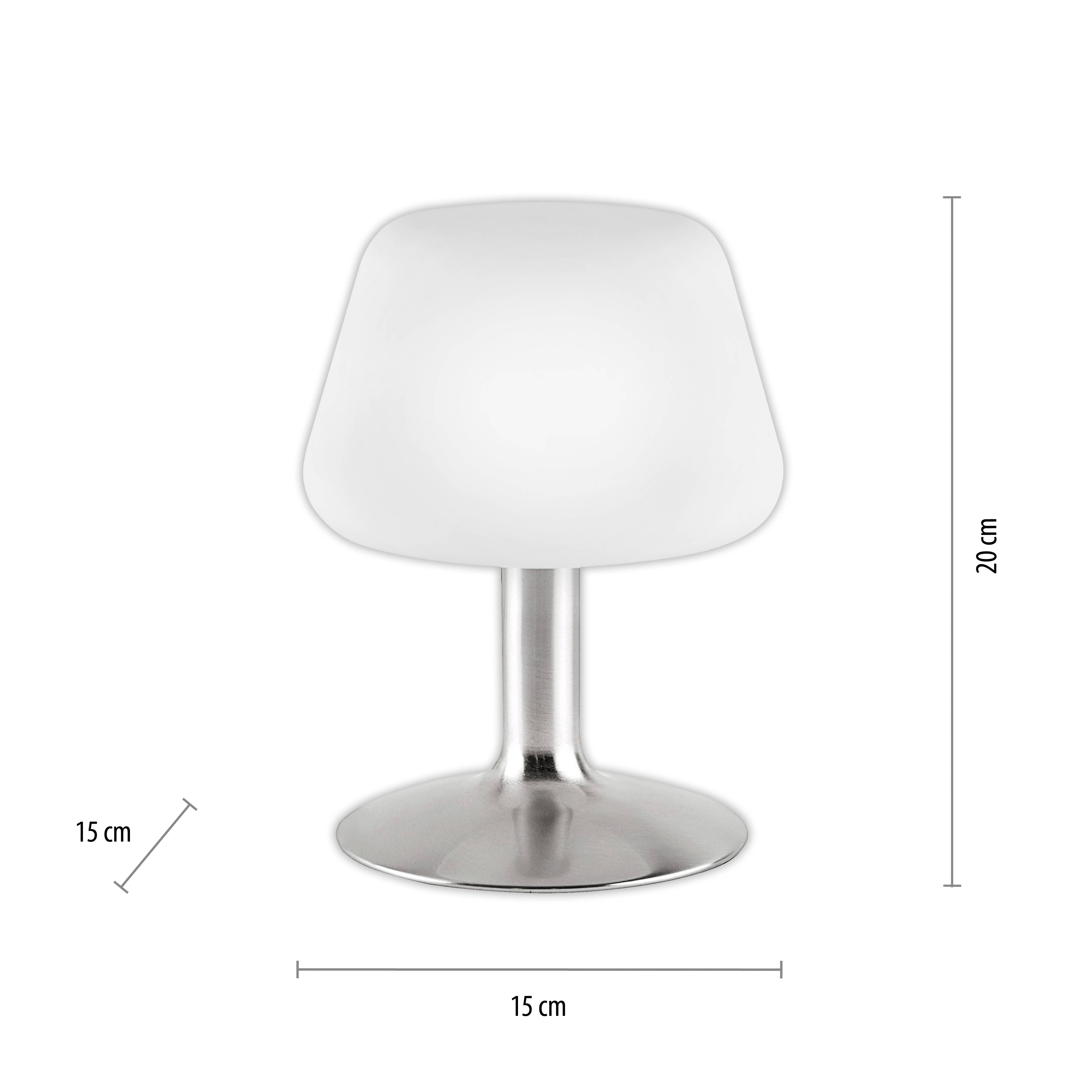 Paul Neuhaus TILL 4078-55 Nachttischlampe LED G9 3W Warmweiß Edelstahl (gebürstet)