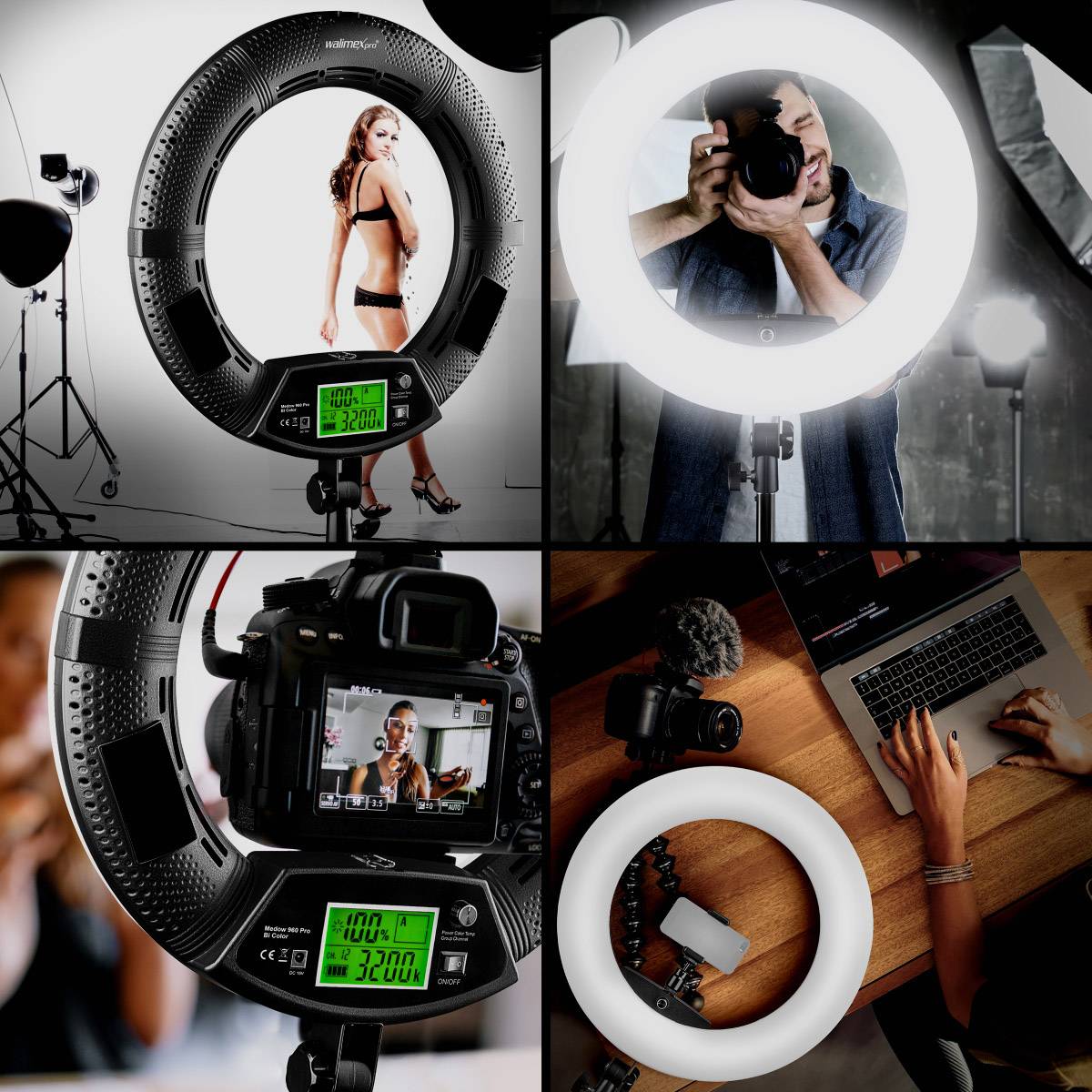 Walimex Pro 22043 Ringlicht 96W