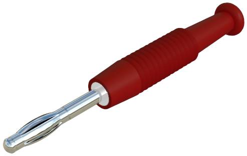 SKS Hirschmann MSTF 2 rt Lamellenstecker Stecker, gerade Stift-Ø: 2mm Rot 1St.