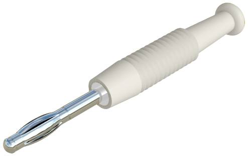 SKS Hirschmann MSTF 2 ws Lamellenstecker Stecker, gerade Stift-Ø: 2 mm Weiß