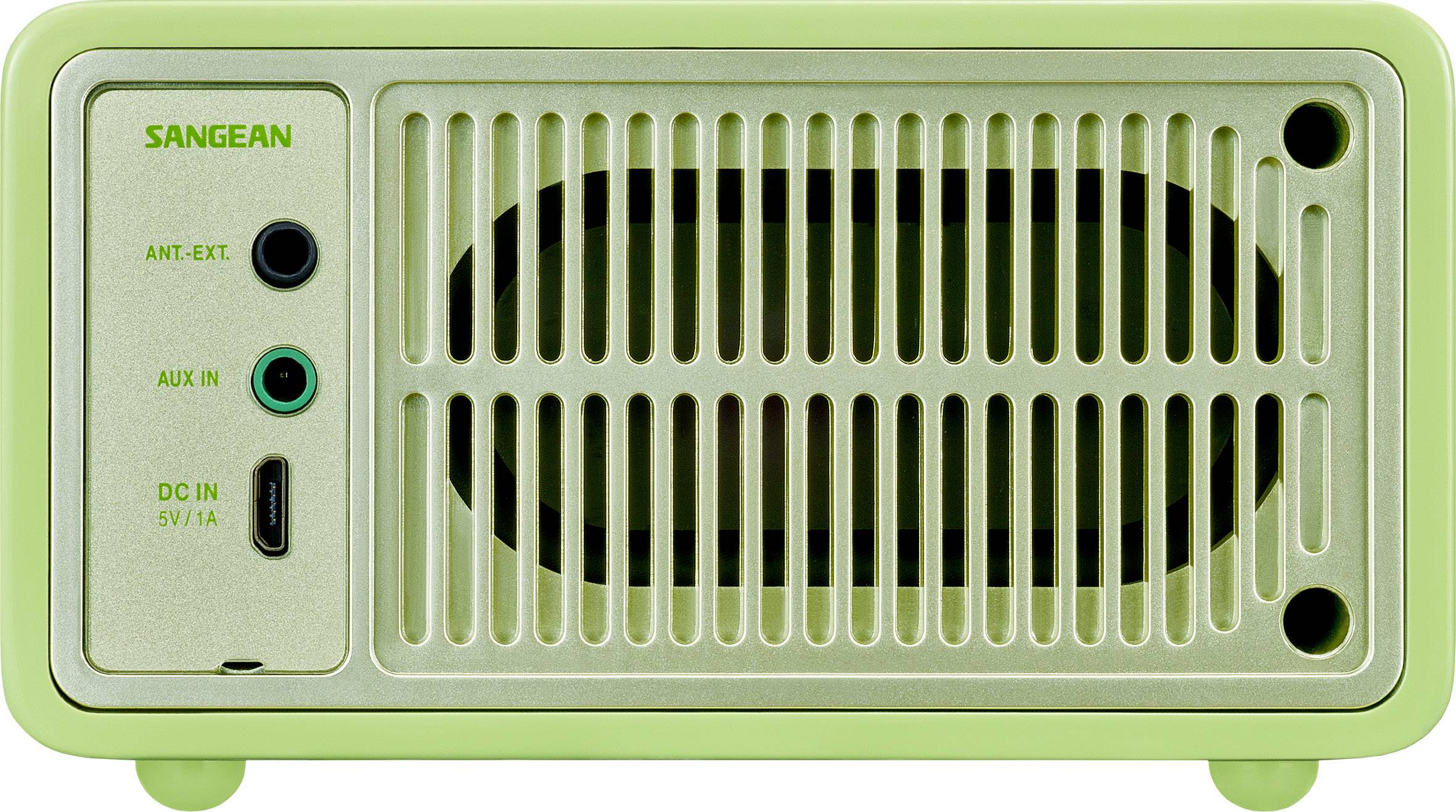 Sangean WR-7 Genuine Mini Tischradio UKW Bluetooth® wiederaufladbar Grün