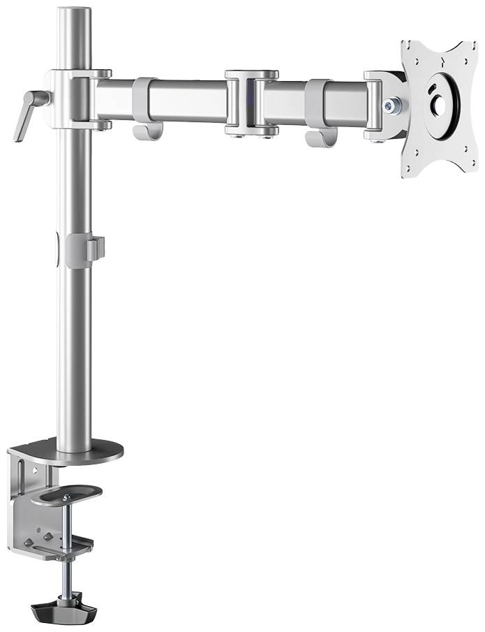 Neomounts NM-D135SILVER Monitor-Tischhalterung 1 Display(s) 25,4 cm (10") - 76,2 cm (30") Silber Neigbar, Schwenkbar