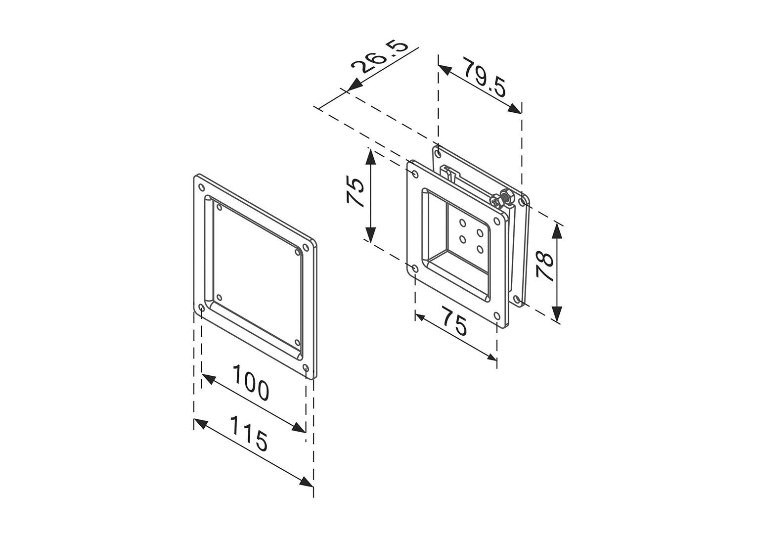 Neomounts FPMA-W50 1fach Monitor-Wandhalterung 25,4 cm (10") - 76,2 cm (30") Schwarz Starr
