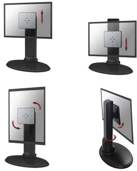 Neomounts FPMA-D875BLACK 1fach Monitor-Standfuß 25,4 cm (10") - 68,6 cm (27") Höhenverstellbar, Neigbar, Schwenkbar