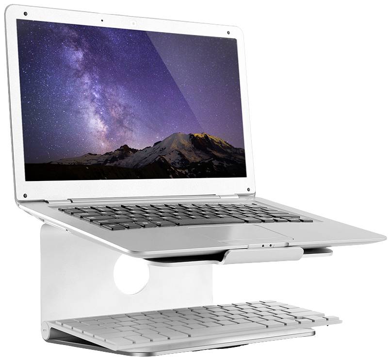 Neomounts NSLS050 Notebook-Ständer drehbar, Tastatur-Ablagefläche