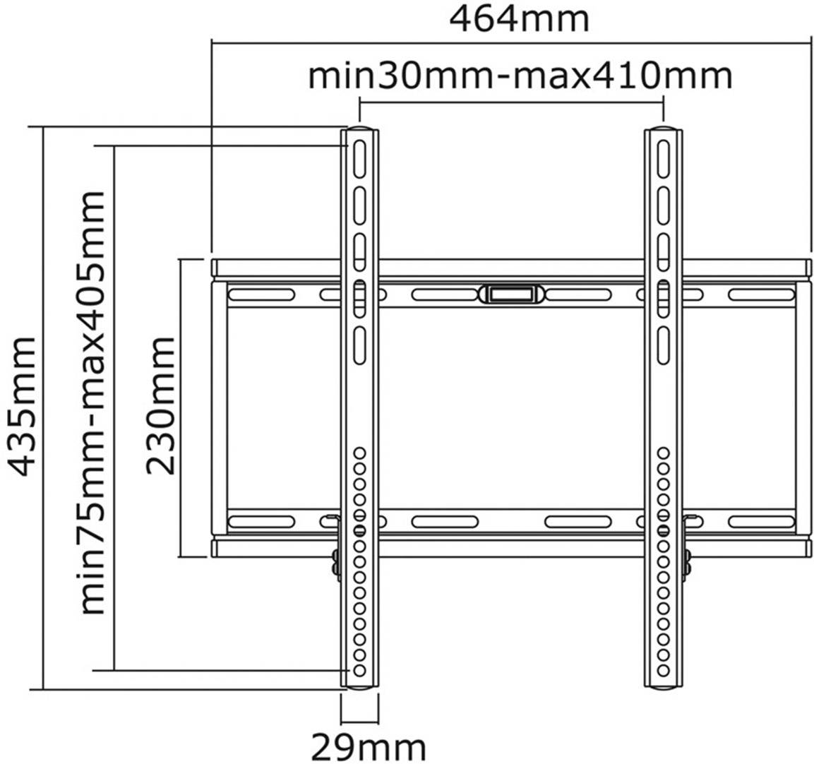 Neomounts PLASMA-WKIT1 TV-Wandhalterung 58,4cm (23") - 139,7cm (55") Starr