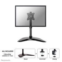 Neomounts NM-D335BLACK 1fach Monitor-Tischhalterung 25,4cm (10") - 76,2cm (30") Neigbar, Schwenkbar Schwarz Neomounts NM-D335BLACK 1fach Monitor-Tischhalterung 25,4cm (10") - 76,2cm (30") Neigbar, Schwenkbar Schwarz