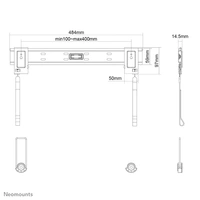 Neomounts PLASMA-W840 TV-Wandhalterung 58,4cm (23") - 132,1cm (52") Starr Neomounts PLASMA-W840 TV-Wandhalterung 58,4cm (23") - 132,1cm (52") Starr