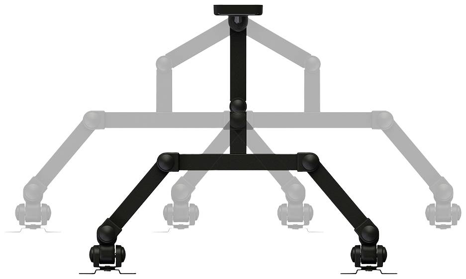 Neomounts FPMA-W960D 1fach Monitor-Wandhalterung 25,4 cm (10") - 68,6 cm (27") Schwarz Neigbar, Schwenkbar