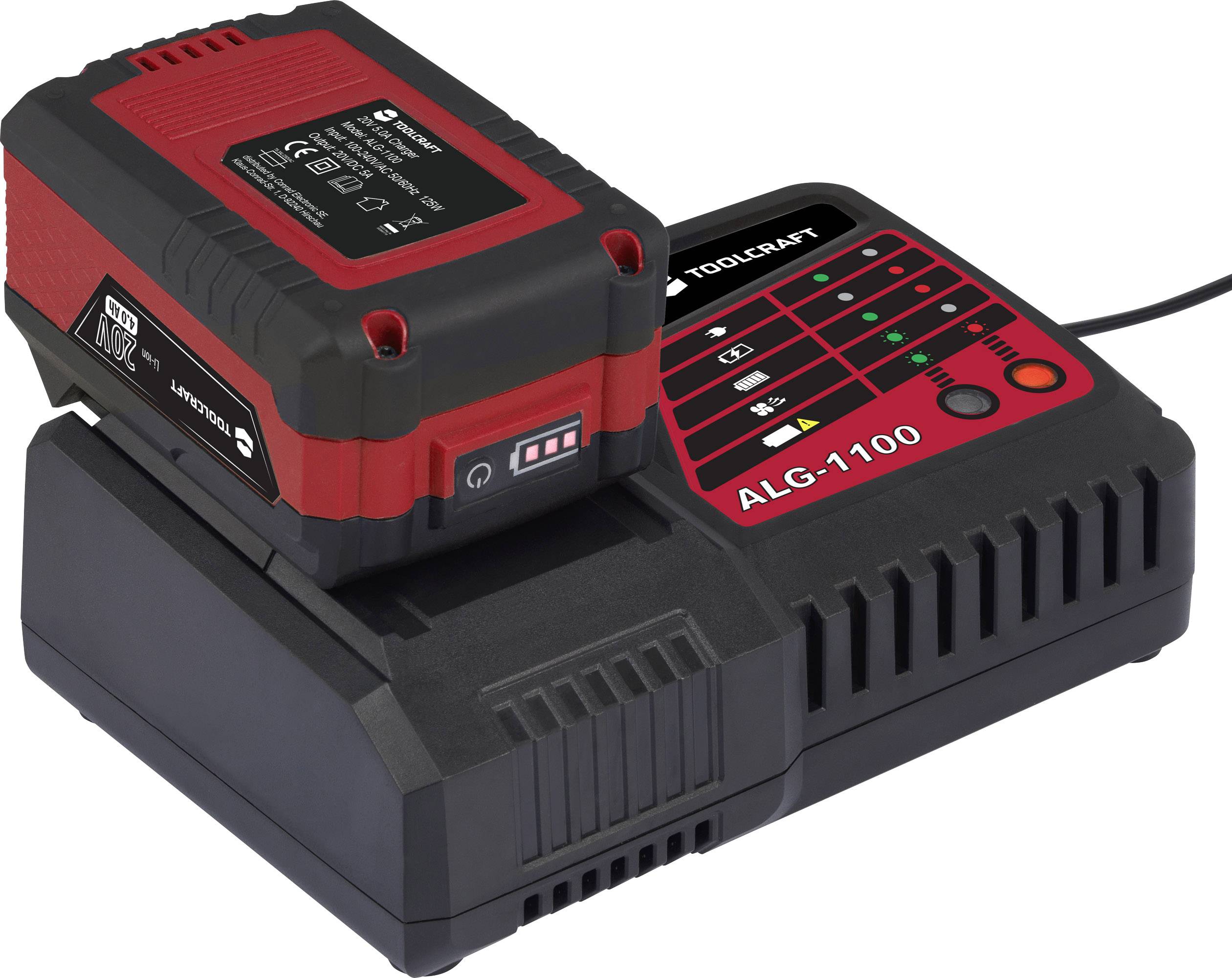 TOOLCRAFT AP-1100 / TAWB-200 Werkzeug-Akku 4Ah Li-Ion