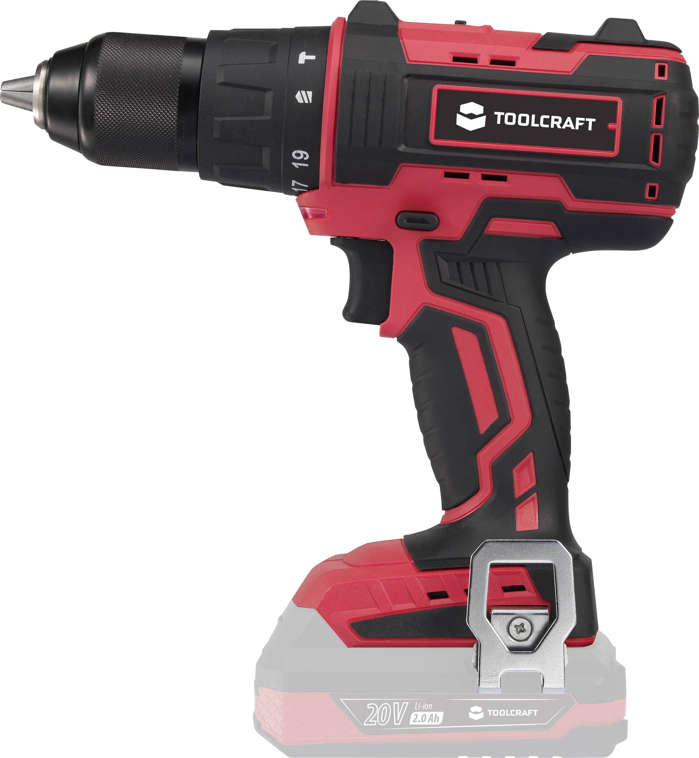 TOOLCRAFT ASBS-800A / TAWB-200 2-Gang-Akku-Schlagbohrschrauber bürstenlos, ohne Akku, ohne Ladegerät, inkl. Akku-Bohrschrauber