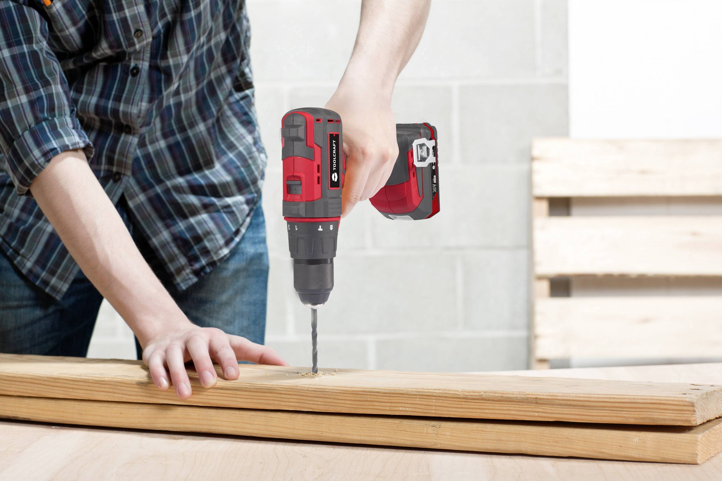 TOOLCRAFT ASBS-800A / TAWB-200 2-Gang-Akku-Schlagbohrschrauber bürstenlos, ohne Akku, ohne Ladegerät, inkl. Akku-Bohrschrauber